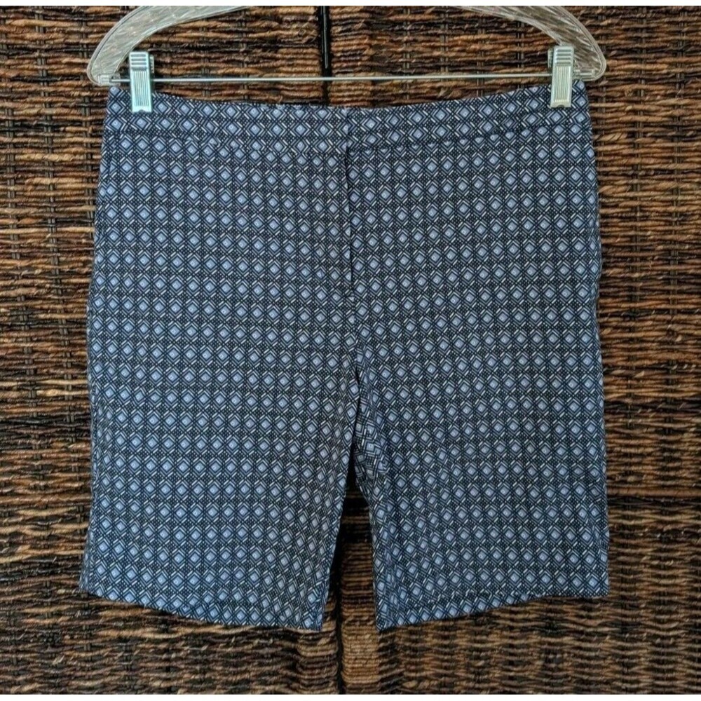 Mario Serrani Italy Comfort Stretch Geometric Shorts Women's 6 Tummy Control